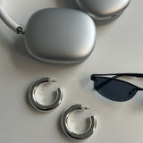 CHUBBY HOOPS SILVER