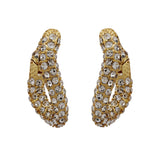 LIQUIFY CRYSTAL HOOPS GOLD
