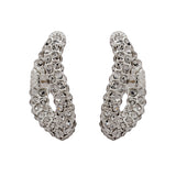 LIQUIFY CRYSTAL HOOPS SILVER
