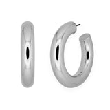 CHUBBY HOOPS SILVER