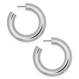 CHUBBY HOOPS SILVER